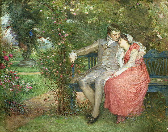 Gather Ye Rosebuds While Ye May by Theodore Blake Wirgman, 1905